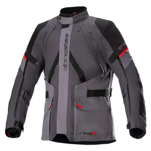 Gray and black Alpinestars Monteira Drystar®XF-jakke for eventyrlystne motorsyklister