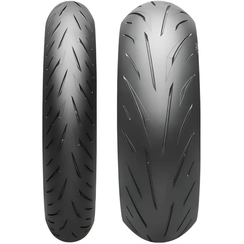 Svart Bridgestone S22-dekksett for motorsykkel, 120/70-17 + 190/55-17