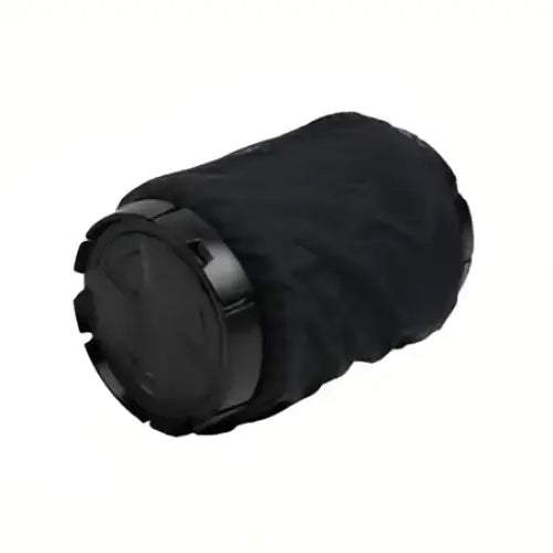 Svart vanntett linsebeskyttelse med grep og stropp for motorsykkel