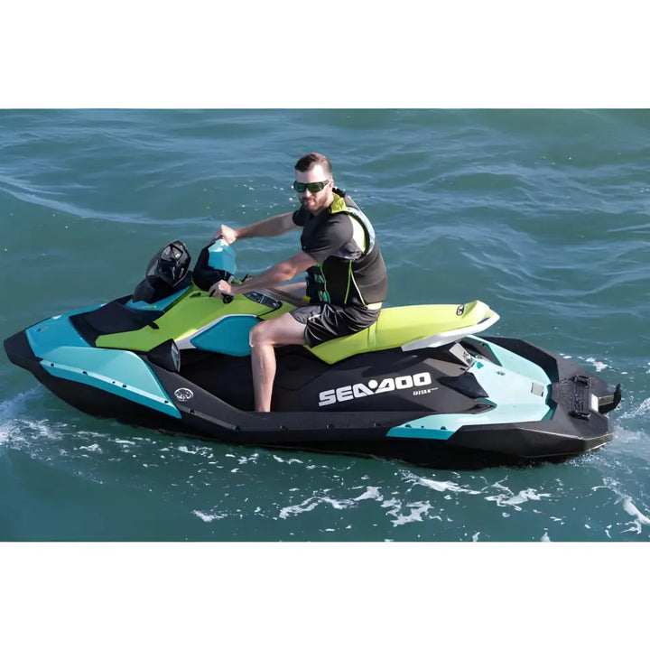 Sea-Doo personal watercraft in turquoise and black for Base AUDIO KIT SPARK