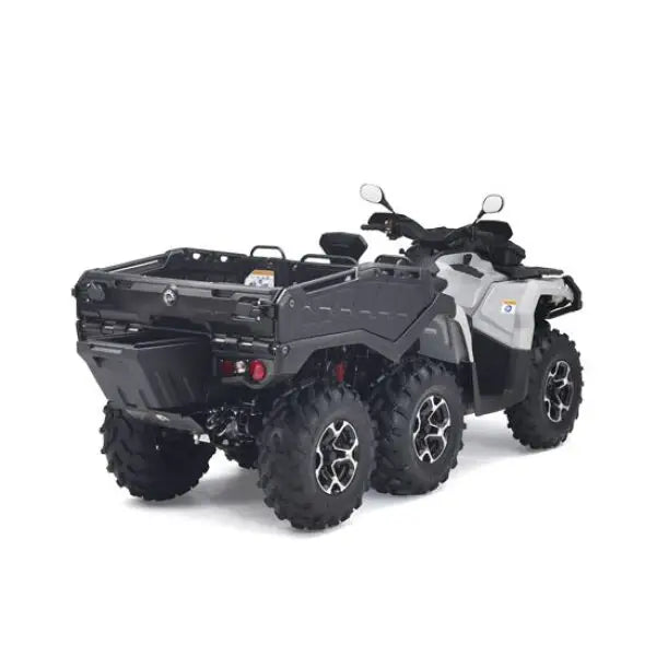 Seks-hjul ATV med lagringsrom i grå og svart, CAN-AM DRAWER BOX KIT 70L