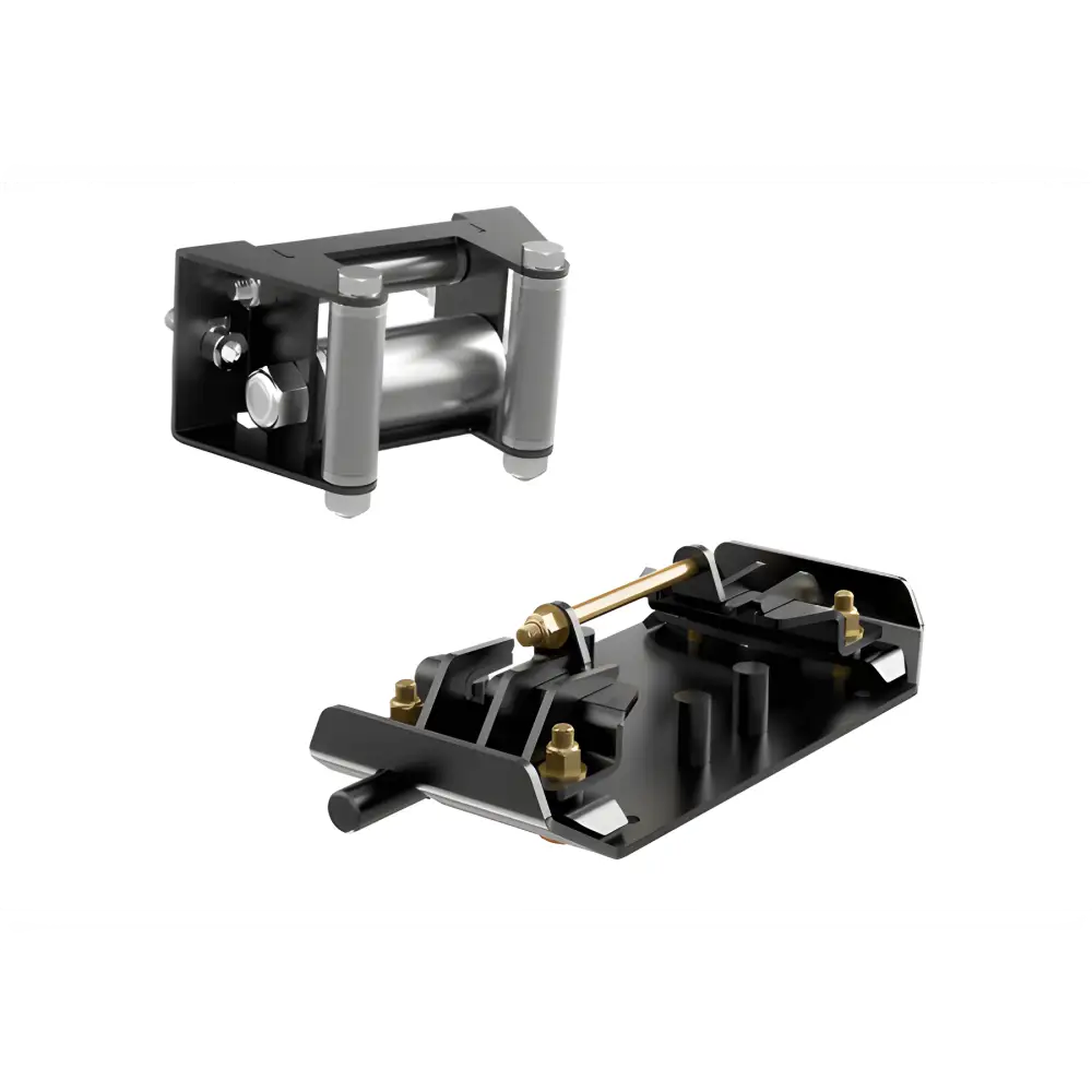 Winch roller fairlead guide and mounting bracket for Can-Am Promount Monteringsplate