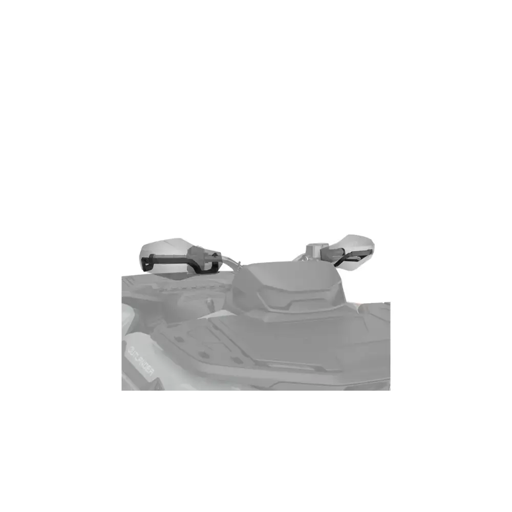 Sølv motorsykkelstyr med svarte grep og krom, feste kit G3/G3L beskyttelsesutstyr