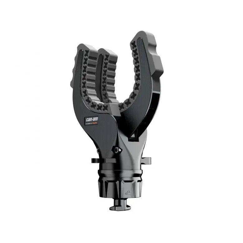 Svart og grå justerbar motorsykkelholder med teksturert grep for LINQ REDSKAPSHOLDERE