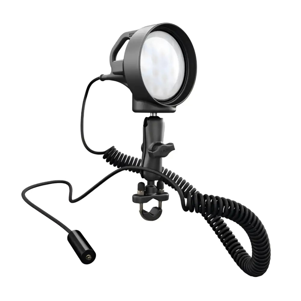 RAM LED SPOTLIGHT svart coiled lys med justerbar arm