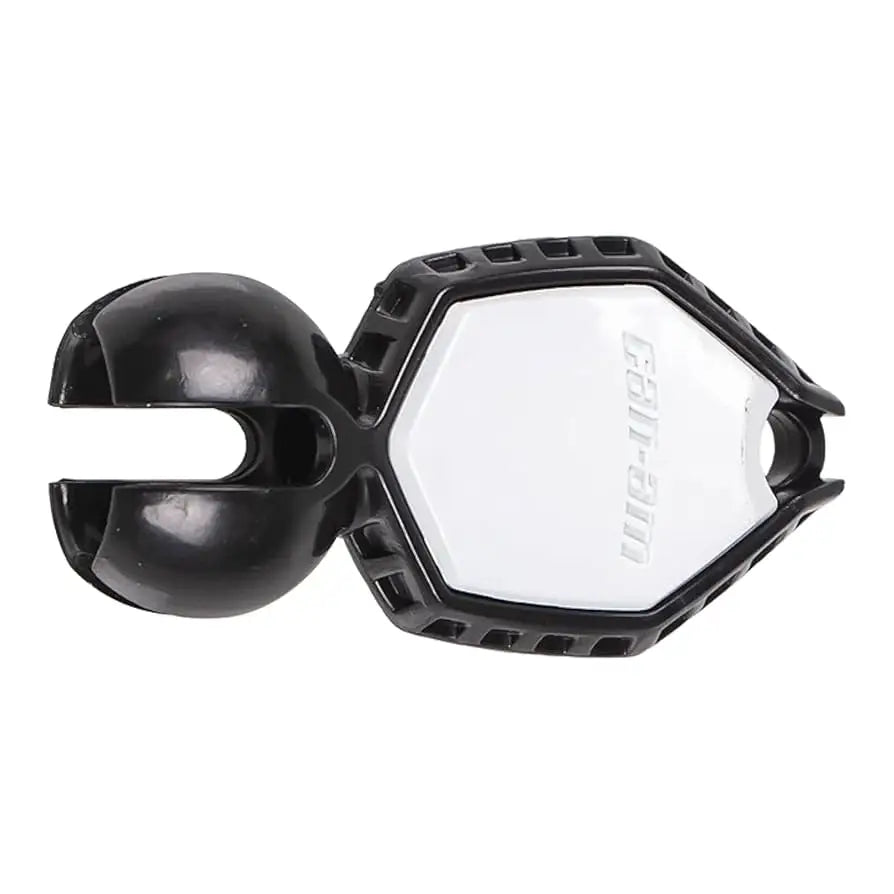 Svart sekskantet kameraobjektivdeksel med perforerte kanter og kulefesting for RFID Key Dess