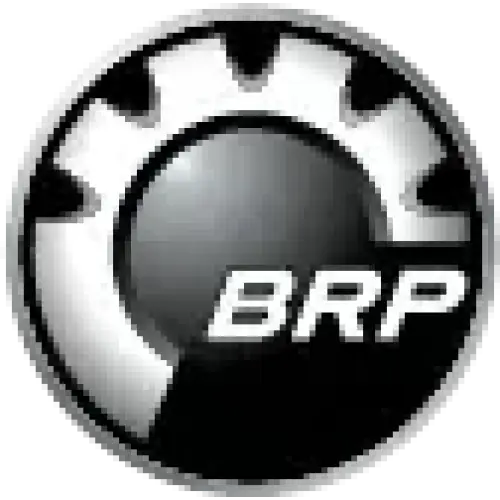 BRP-logo på svart-hvitt sirkulært emblem for Spring Compression B-190 Painted