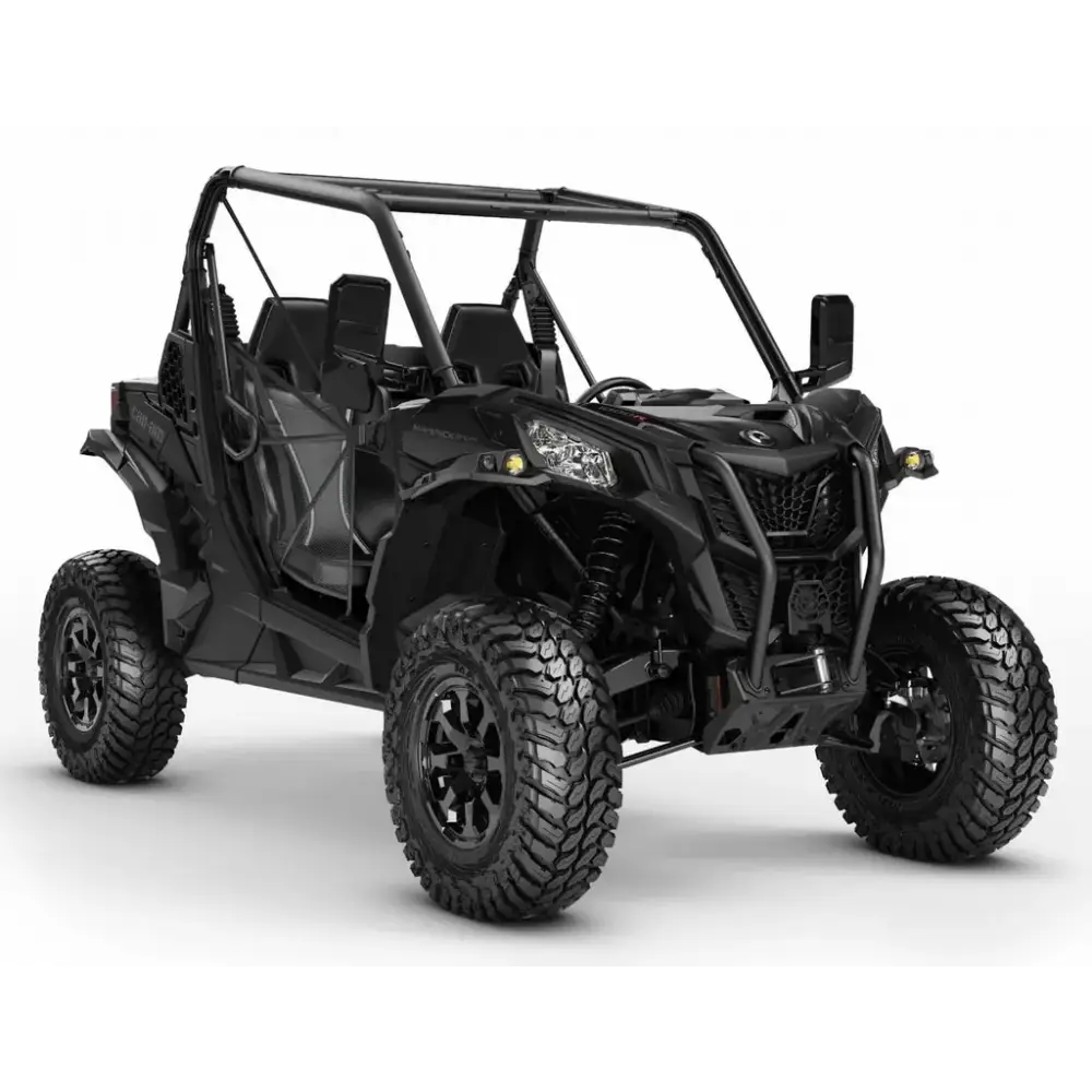 Svart 2026 Can-Am Maverick Sport 1000R med DPS, T, ABS og fire dører