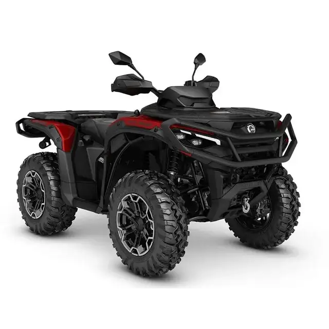 Svart og rød Can-Am Outlander MAX 650 XT ATV med matt finish