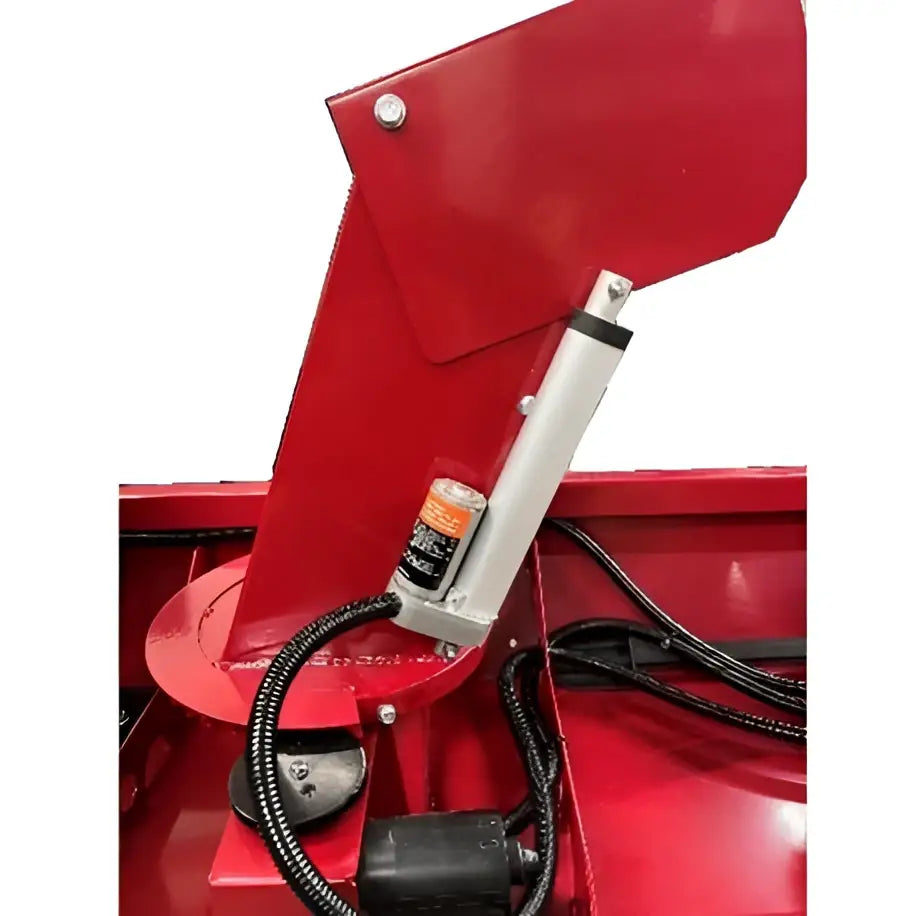 Rød metallisk hydraulisk sylinder for ST135 Pro2 elektrisk styring i effektiv snørydding