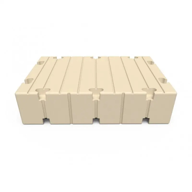 Beige modulær plastflyt med sammenkoblede seksjoner EZ Dock 1M X 1,5M BRYGGEELEMENT