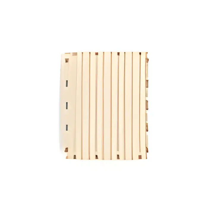 Beige trepall med parallelle planker fra produktet 2,5M X 2M BRYGGEELEMENT