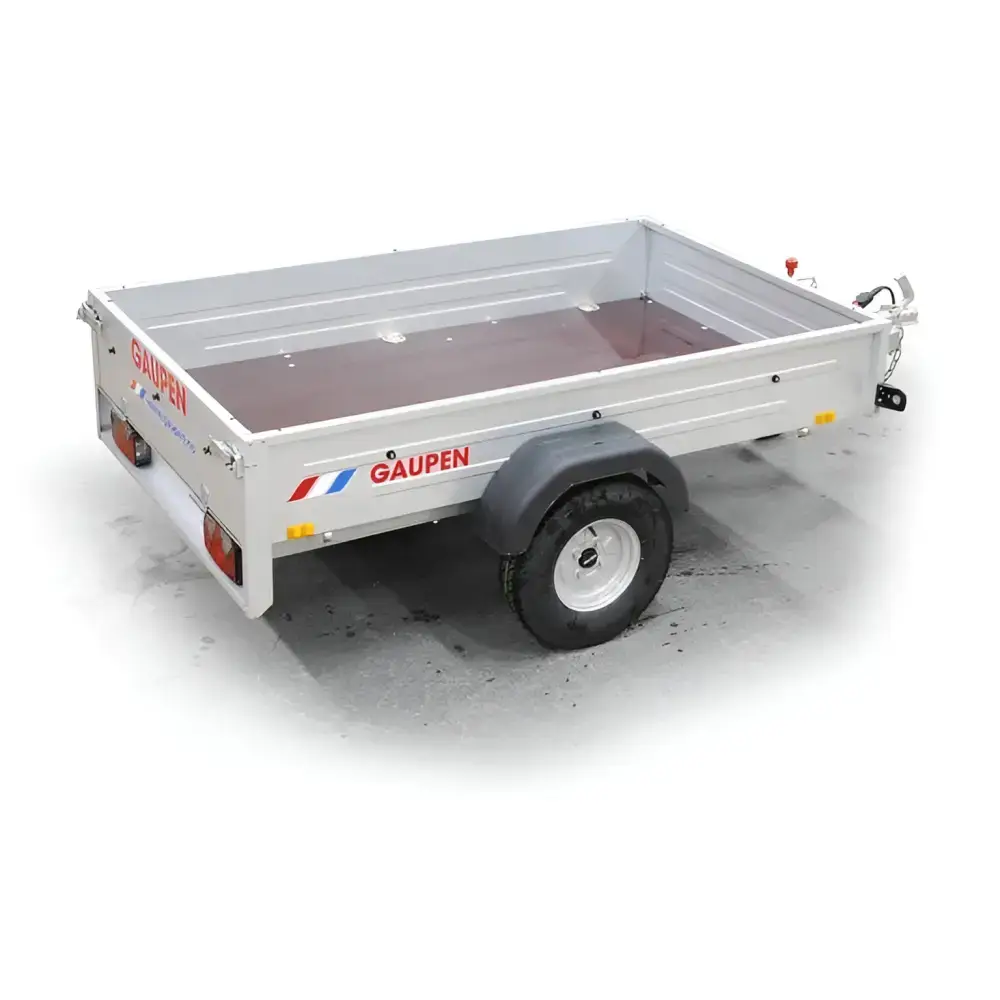 Utility trailer with aluminum sides and single axle for Solid 1px svart ramme rike webinnhold