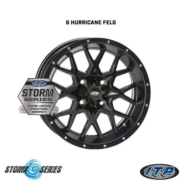 ITP Blackwater Evolution felg i svart med maskinert finish for Can-Am 6x6