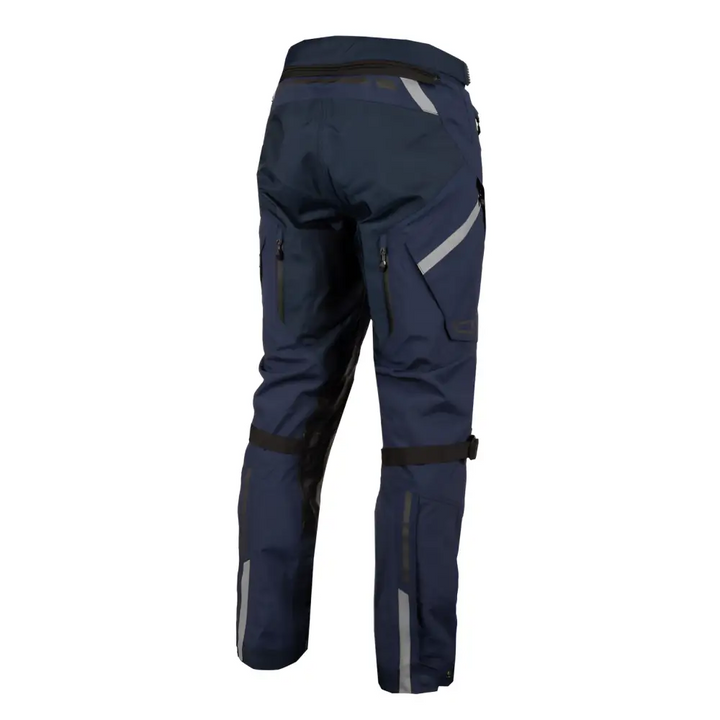 Navy blue 3-lags Gore-Tex Pro pants with reflective strips for uansett vær