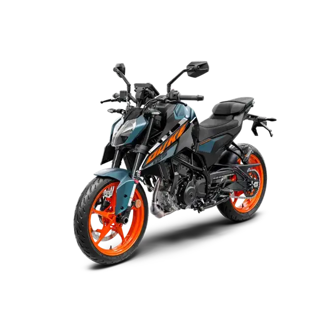 2019 KTM 390 Duke motorsykkel i KTM 125 Duke 2025 Blå-utstilling