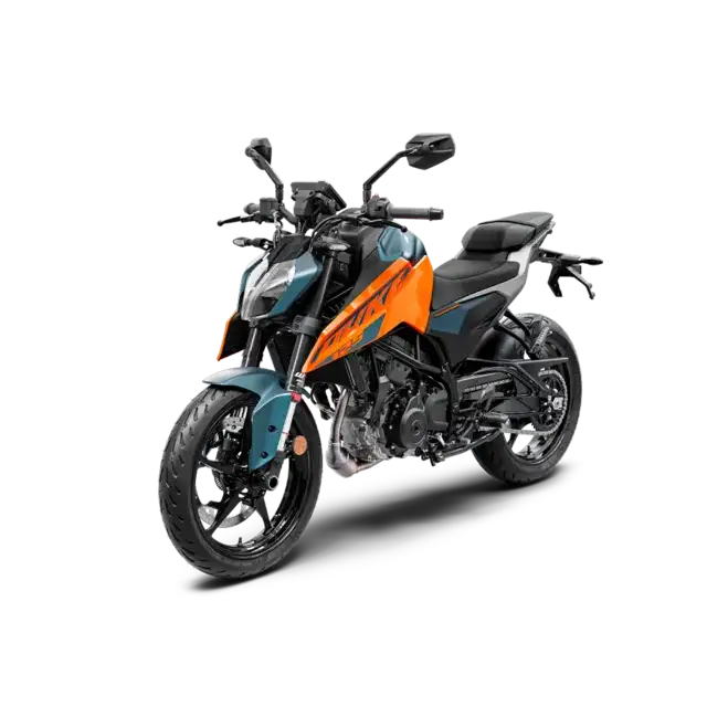 KTM 125 Duke 2025 motorsykkel, inspirert av 2019 390 Duke-modell