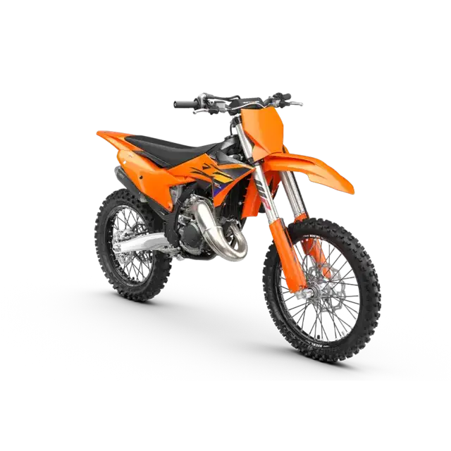 KTM 125 SX 2026 orange enduro-motorsykkel med sorte detaljer og KTM-logo
