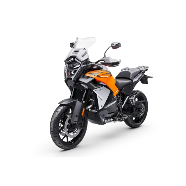 KTM 1390 Super Adventure S EVO 2026 med orange og svart design
