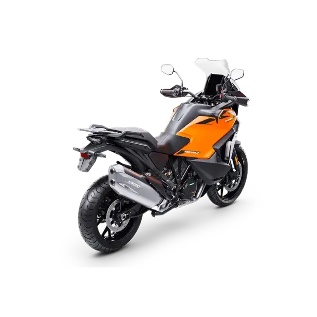 KTM 1390 Super Adventure S EVO 2026 med orange-svart design