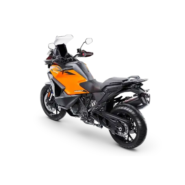 KTM 1390 Super Adventure S EVO 2026 med orange og svart design