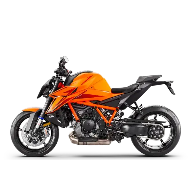 KTM 790 Duke 2019 orange og svart sportbike