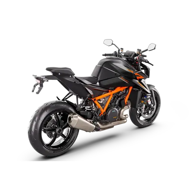 KTM 1390 Super Duke R EVO 2025 svart motorsykkel