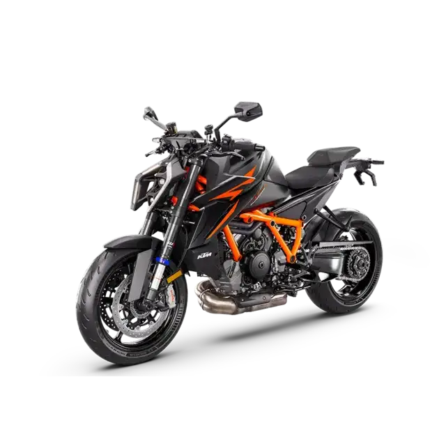 2019 KTM 790 Duke motorsykkel i KTM 1390 Super Duke R EVO 2025 Svart