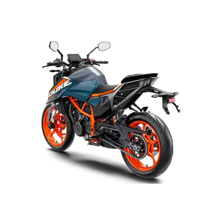 KTM 390 Duke 2025 motorsykkel i 2019-modellvisning