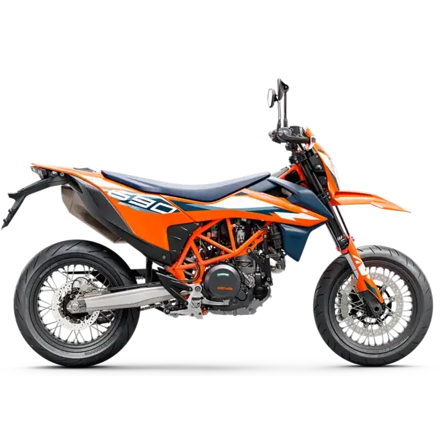 KTM 690 SMC R 2025 supermoto motorsykkel i 2019 stil