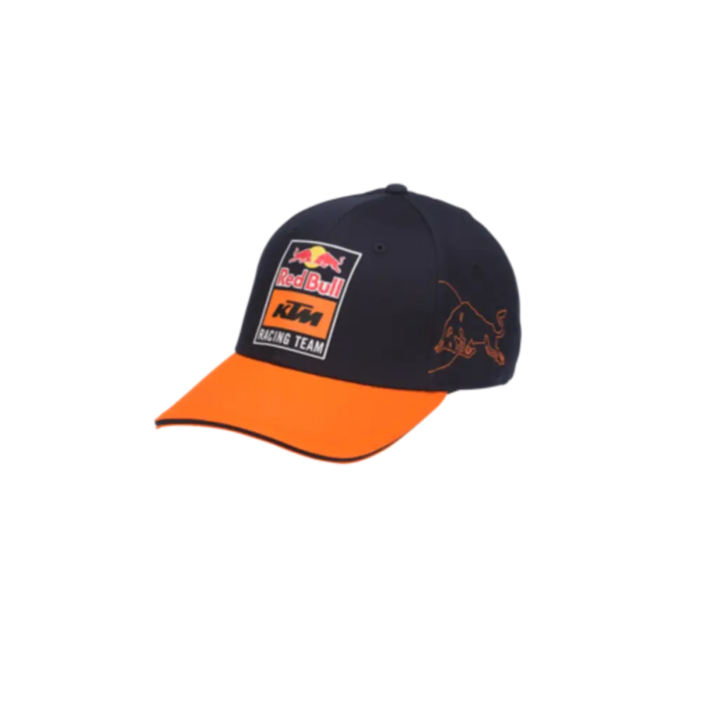 RB KTM PITSTOP FITTED CAP in Red Bull KTM racing design for enthusiasts