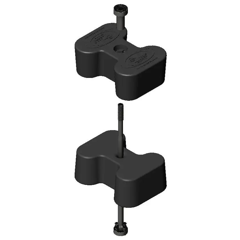 Svart justerbar beinformet hundehalsbånd med metallbeslag og skrutrekker