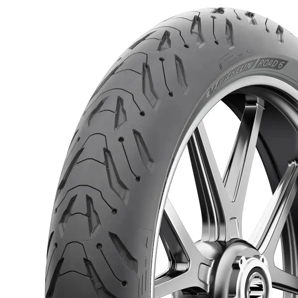 Michelin Road 6 motorsykkeldekksett med detaljert mønster for variert vær