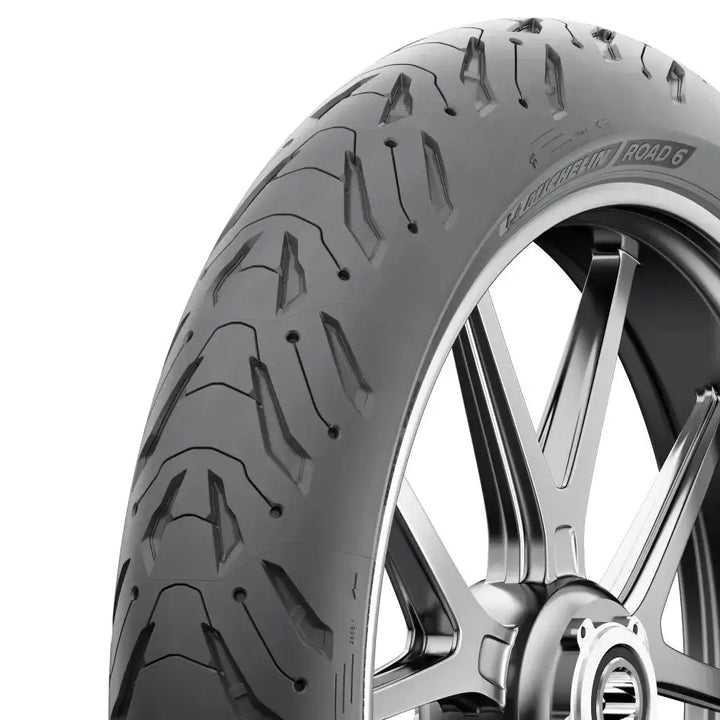 Michelin Road 6 motorsykkeldekksett med detaljert mønster for variert vær