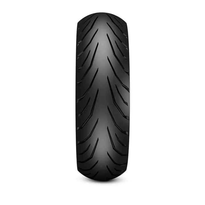 Svart Pirelli Angel City-dekksett med gummidekk og mønster (100/80-17 + 140/70-17)