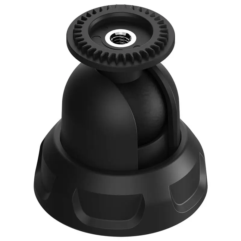 Sort svart justerbar kamerafeste med gjengestøpsel for Quad Lock 360 Single Pivot Arm