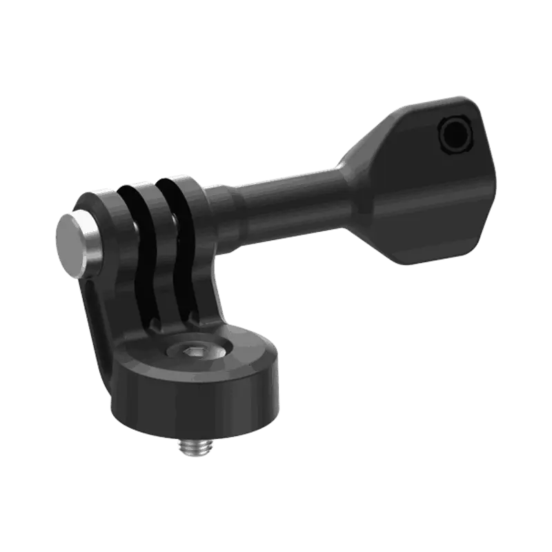 Svart GoPro-montering med 1/4’’-20 tripodskrueadapter for Quad Lock Action Camera Adapter