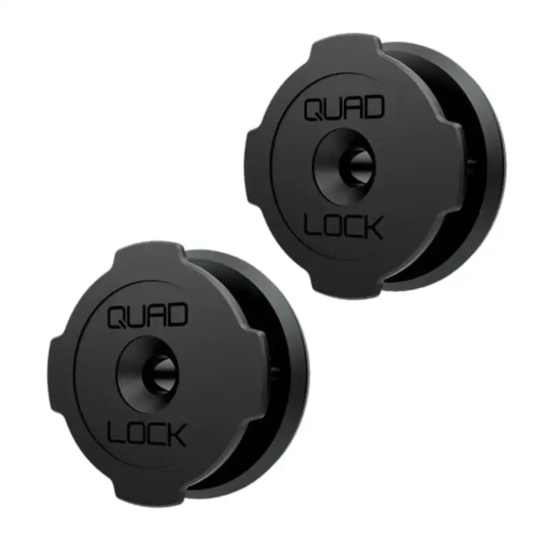 Toal svarte runde Quad Lock veggmonteringer for enkel festing og oppsett