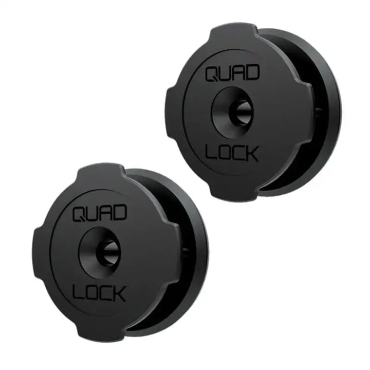 Toal svarte runde Quad Lock veggmonteringer for enkel festing og oppsett