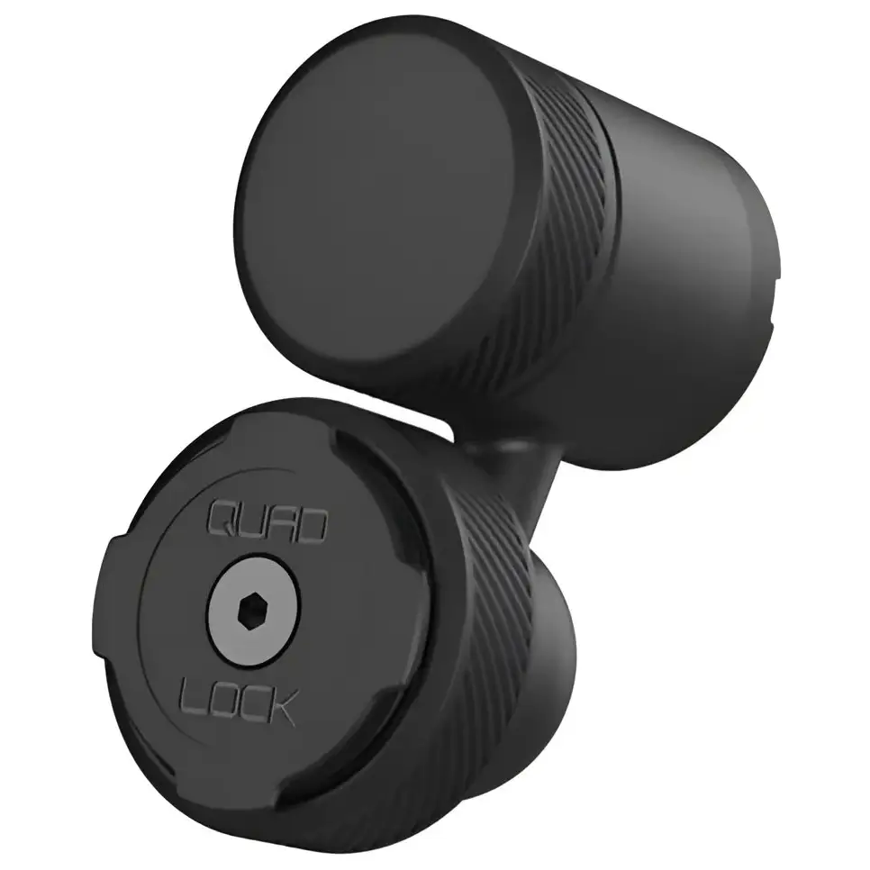 Sort svart telefonfeste med justerbar arm for Quad Lock Car Vent Mount