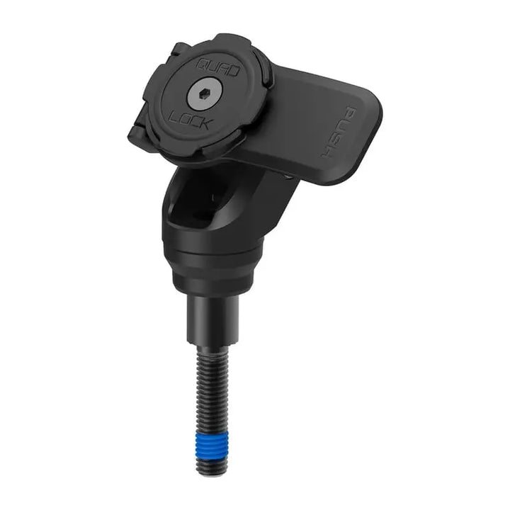Svart Quad Lock motorsykkelgaffelstammefeste med blått skruehode for Handlebar Clamp Mount Pro
