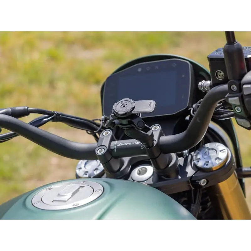 Motorcykelstyr med digitalt display og drivstofftank for Quad Lock Handlebar Clamp Mount Pro