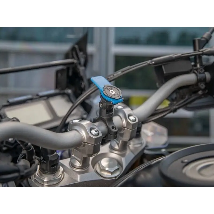 Motorcykelstyr med Quad Lock Knuckle Adaptor telefonfeste for sikker bruk