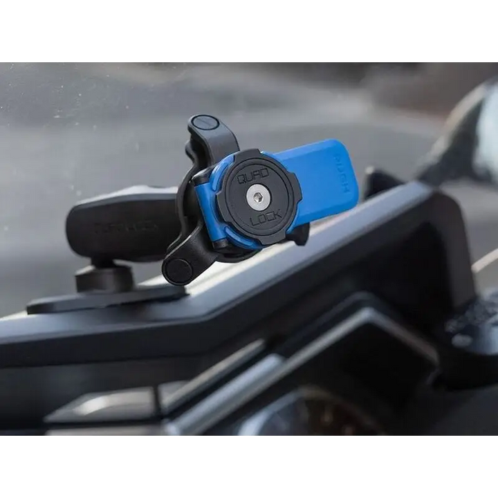 Blå og svart telefonholder for motorsykkel eller lignende kjøretøy, Quad Lock Lever Head