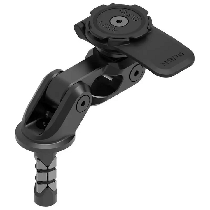 Justerbar svart motorsykkel styrestang telefonholder for Quad Lock Motorcycle Fork Stem Mount PRO