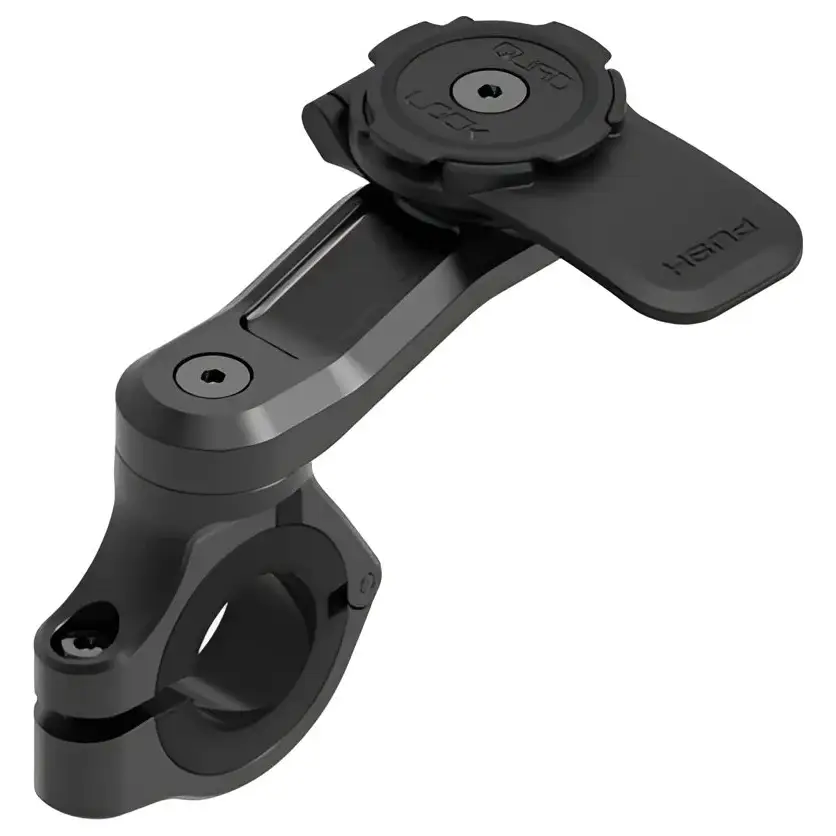 Sort svart sykkelstyringsholder med justerbar arm for Quad Lock Motorcycle Handlebar Mount PRO