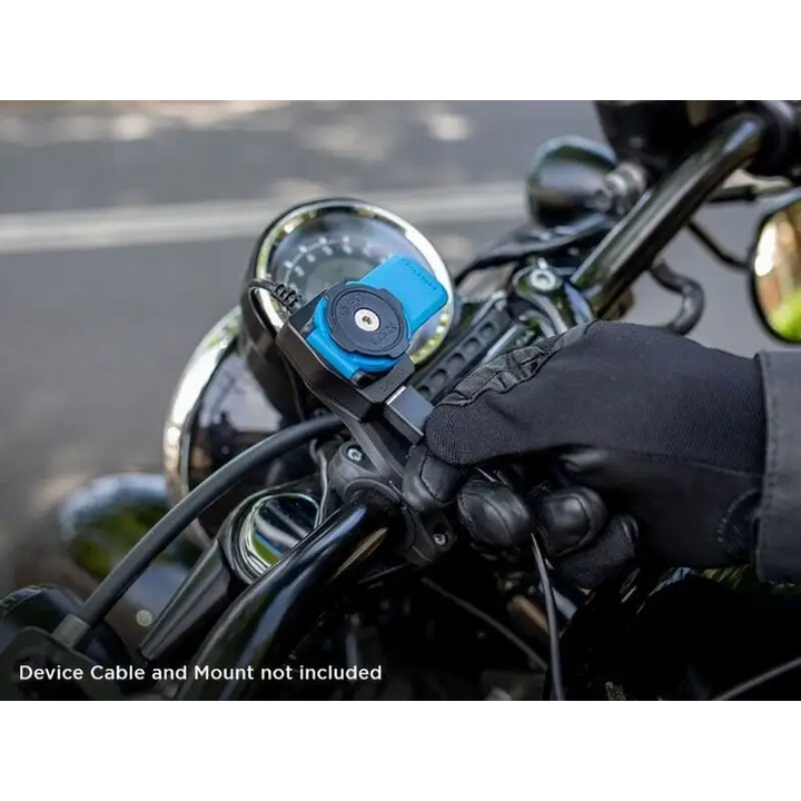 Smarttelefonfeste på motorsykkelstyret med Quad Lock Motorcycle USB Charger