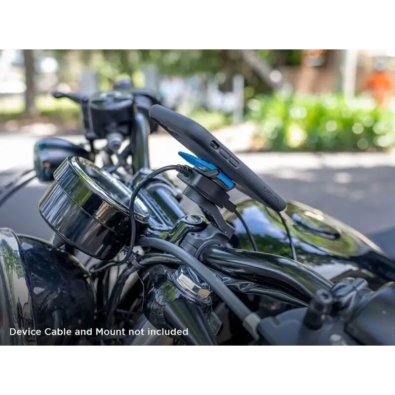 Motorcykeltelefonholder med trådløs lading for Quad Lock Motorcycle USB Charger
