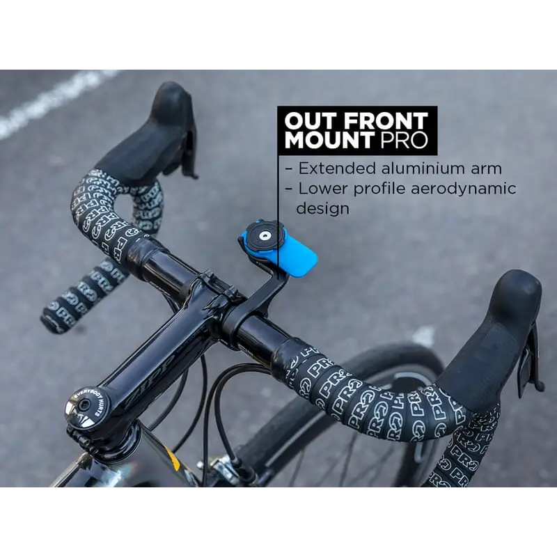 Bysykkelstyr med montert telefonholder for Quad Lock Out Front Mount Pro