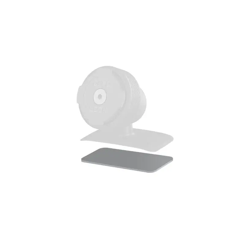 Hvit rund magnetisk telefonholder med rektangulært metallplate for Quad Lock Dach/Console Mount